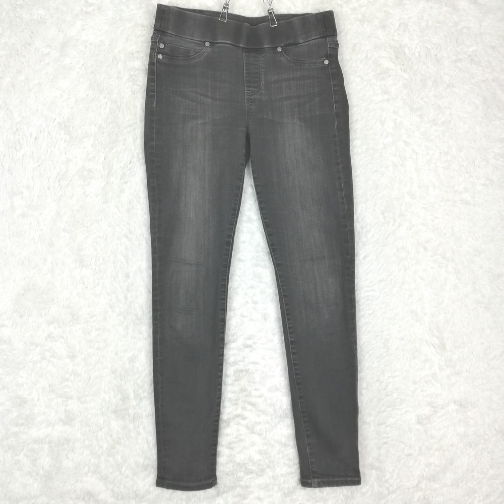 Liverpool Womens Jeans Jegging Denim Legging Black Meteorite Pull On Mid Rise 4